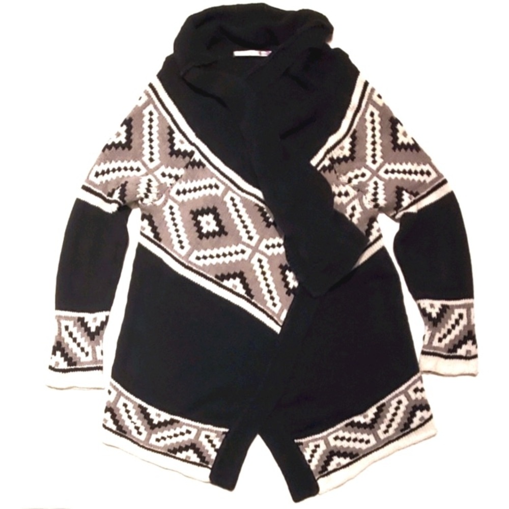 Anthropologie Twelfth Street by Cynthia Vincent Black and Cream Cardigan